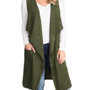 NWOT Knitted Long Sweater with Pockets(213515)